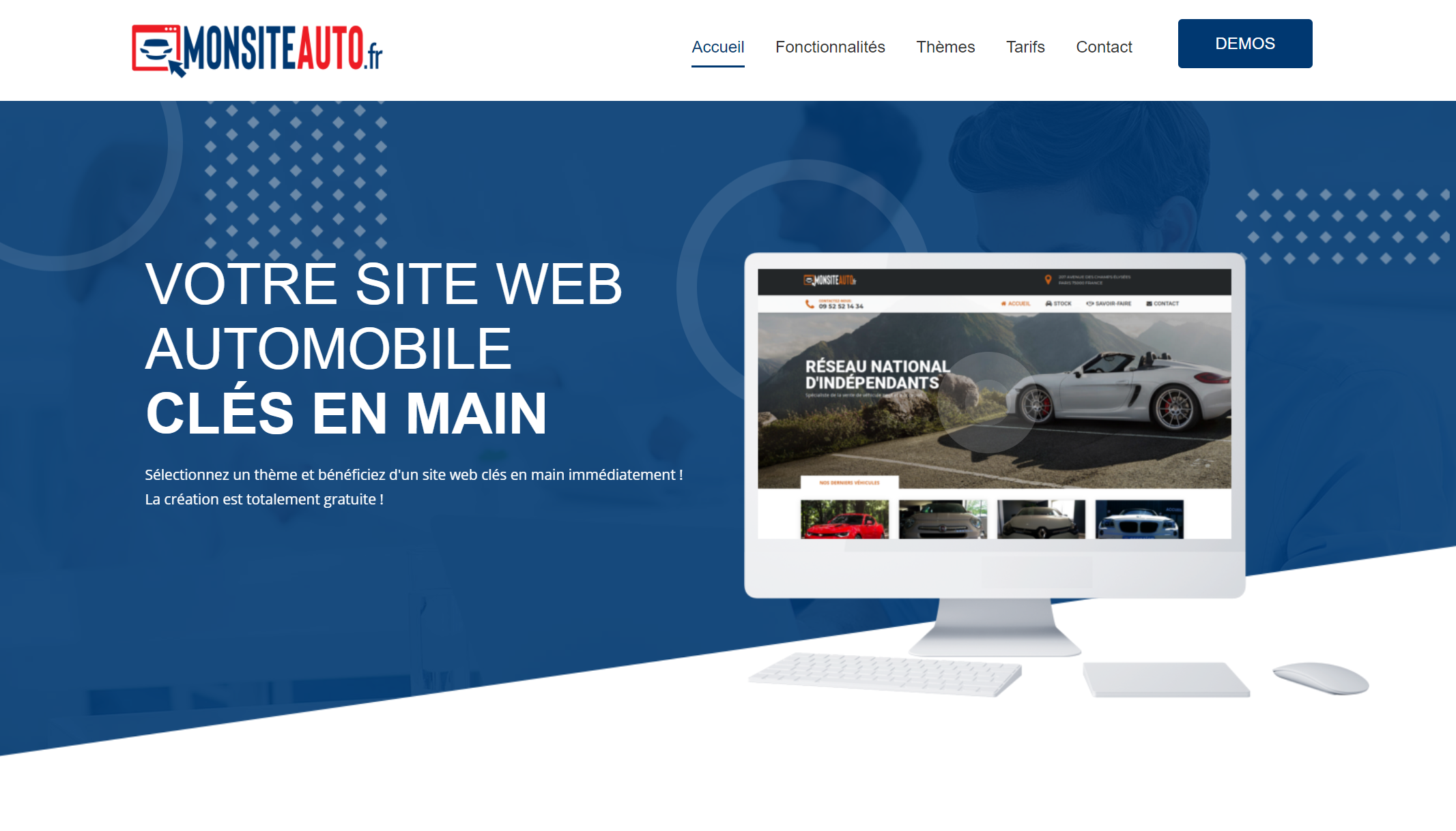 Aperçu du site MonsiteAuto
